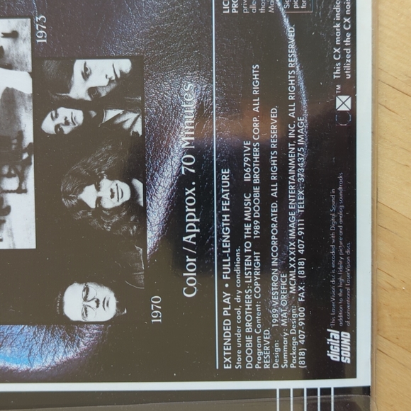 Vintage Doobie Brothers Laser Videodisc - Picture 7 of 8